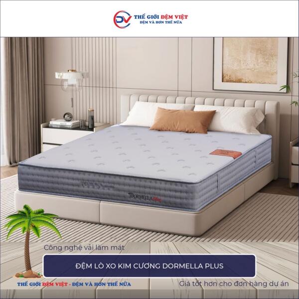  Đệm lò xo Kim Cương Dormella Plus 1